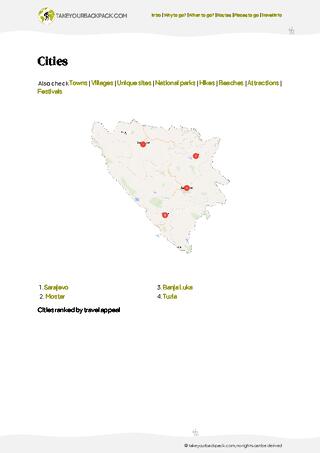 example page 4 from our offline Travel Guide for Bosnia and Herzegovina